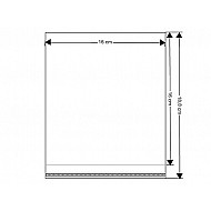 Clear Plastic Self-Adhesive Seal Bags 16x16 cm (package 100 pc.)