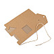 Paper Bag with Window and String (package 10 pc.) - natural brown