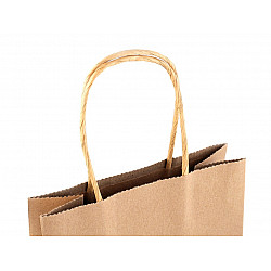 Paper Gift Bag Natural (package 12 pc.) - natural brown