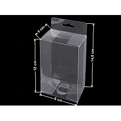 Clear Packaging Box with Hang Hole (package 10 pc.)