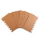 Paper Card Packaging Bobbin Spool 8.6x14.4 cm (package 100 pc.) - natural brown