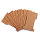 Paper Card Packaging Bobbin Spool 6.6x11.5 cm (package 20 pc.) - natural brown