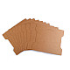 Paper Card Packaging Bobbin Spool 14x16.3 cm (package 100 pc.) - natural brown