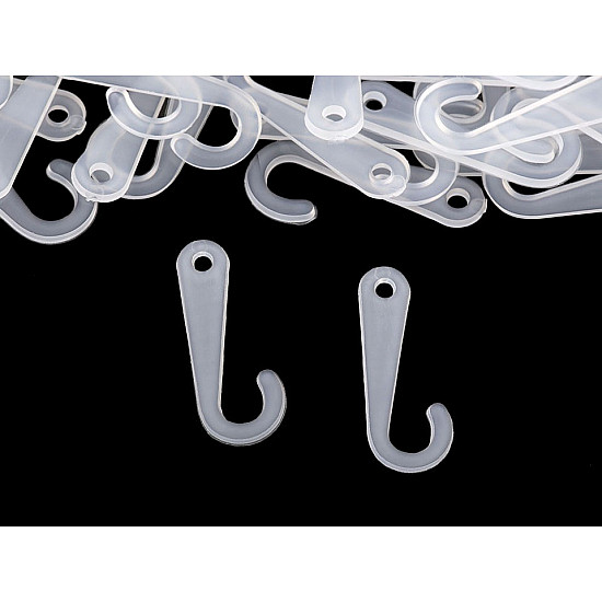 Plastic Display J Hook (package 50 pc.) - Transparent