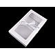 Folding Paper Box with Window and Ribbon (package 5 pc.) - white