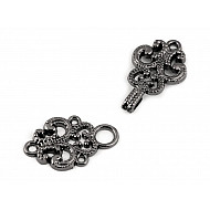 Decorative Filigree Fastening, black nickel