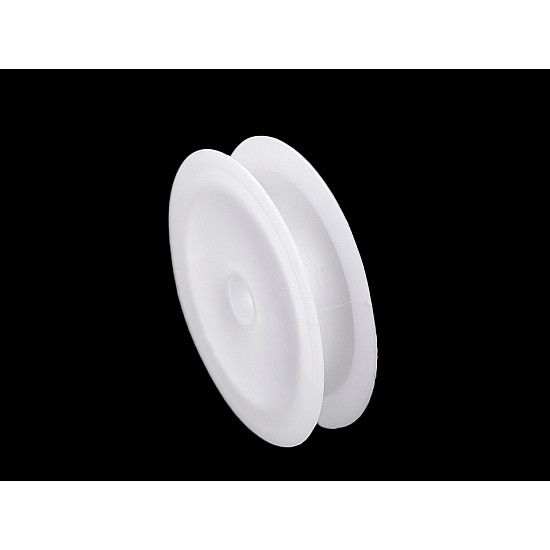 Plastic Empty Spool 1.3x6.8 cm (package 20 pc.) - white