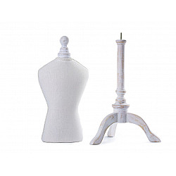 Decorative Tailors Mannequin / Dressmaker Dummy 67 cm - ecru light