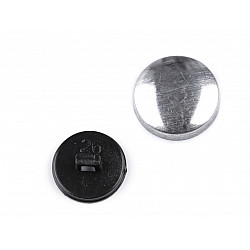 Self-Cover Button size 26', black, 100 set