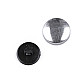 Self-Cover Button size 26, black, 100 set