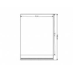 Clear Plastic Self-adhesive Seal Bags 8x12 cm (package 100 pc.)