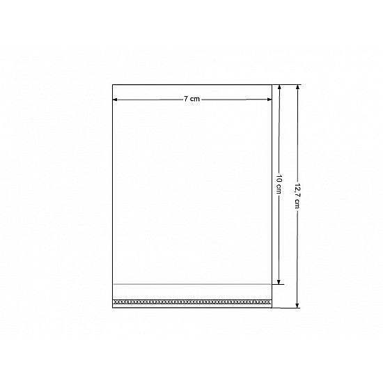 Clear Plastic Self-adhesive Seal Bags 7x10 cm (package 100 pc.)