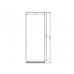 Clear Plastic Self-adhesive Seal Bags 13x38 cm (package 100 pc.)