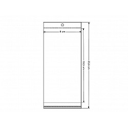 Clear Plastic Self-adhesive Seal Bags 8x19.5 cm (package 100 pc.)