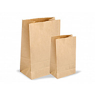 Paper Bag 8,8 x 17 x 5,5 cm (package 50 pc.) - natural brown