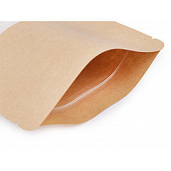 Paper Bag with Window Natural, small size (package 10 pc.) - (10 x 15 cm) natural medium