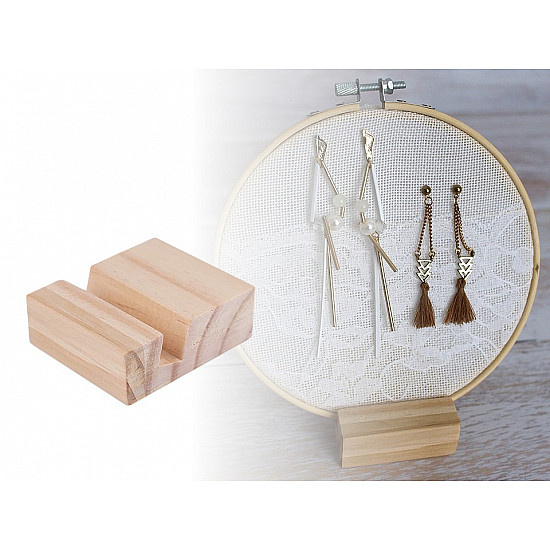 Wooden Stand for Hoop 6x7 cm - natural light