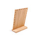 Wooden Display Stand for Necklaces with Velvet 18x25.5 cm - natural light