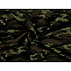 Single Knit Cotton Jersey Fabric, Green Camouflage (sold by the meter)