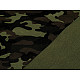 Single Knit Cotton Jersey Fabric, Green Camouflage (sold by the meter)