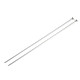 Straight Knitting Needles No. 3.5, silver