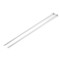 Straight Knitting Needles No. 4.5; silver