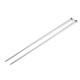 Straight Knitting Needles No. 4.5; silver