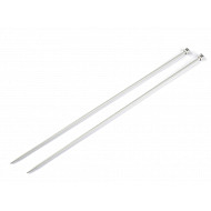 Straight Knitting Needles No. 5, silver