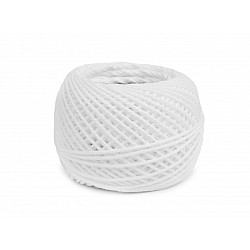 Cotton Crochet Yarn 40 g, white