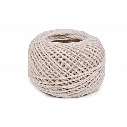 Cotton Crochet Yarn 40 g, ecru light