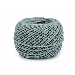 Cotton Crochet Yarn 40 g, grey-green