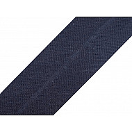 Single Fold Bias Binding cotton width 20 mm (card 25 m) - dark blue