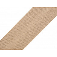 Single Fold Bias Binding cotton width 20 mm (card 25 m) - beige