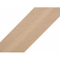 Single Fold Bias Binding cotton width 20 mm (card 25 m) - beige