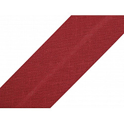 Single Fold Bias Binding cotton width 20 mm (card 25 m) - bordeaux