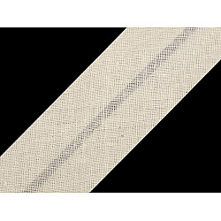 Single Fold Bias Binding cotton width 20 mm (card 25 m) - burlap