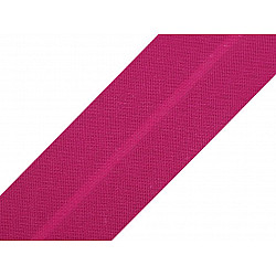 Single Fold Bias Binding cotton width 20 mm (card 25 m) - fuchsia dark