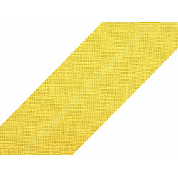 Single Fold Bias Binding cotton width 20 mm (card 25 m) - yellow light