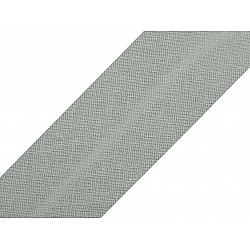 Single Fold Bias Binding cotton width 20 mm (card 25 m) - grey