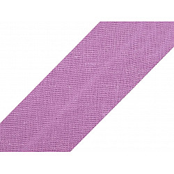 Single Fold Bias Binding cotton width 20 mm (card 25 m) - light violet