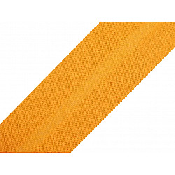 Single Fold Bias Binding cotton width 20 mm (card 25 m) - orange pumpkin