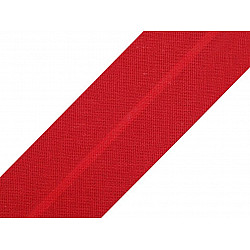 Single Fold Bias Binding cotton width 20 mm (card 25 m) - dark red