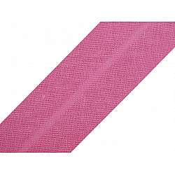 Single Fold Bias Binding cotton width 20 mm (card 25 m) - darkpink