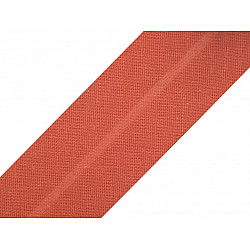 Single Fold Bias Binding cotton width 20 mm (card 25 m) - Terracotta