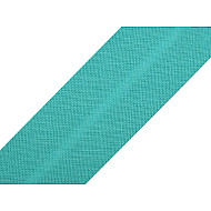 Single Fold Bias Binding cotton width 20 mm (card 25 m) - green turquoise