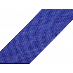 Single Fold Bias Binding cotton width 30mm (card 25 m) - navy blue