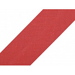 Single Fold Bias Binding cotton width 30mm (card 25 m) - red