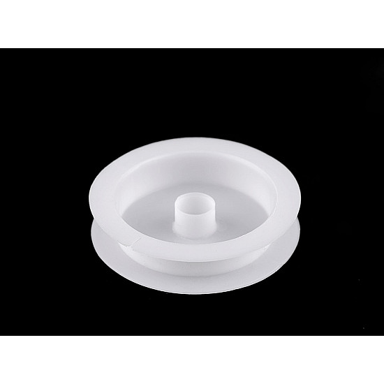 Plastic Empty Spool 1.3x6.8 cm (package 20 pc.) - white