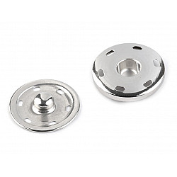 Metal Snap Fastener Ø30 mm, nickel, 5 pr.