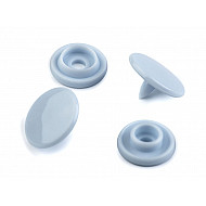 Plastic Snap Fastener size 16', blue ice, 50 set